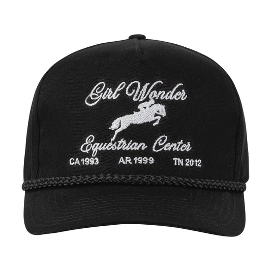 the logo trucker - black